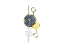 Reloj de pared moderno de metal con movimiento silencioso y pilas, decorativo para oficina y hogar, 30 x 15 pulgadas, ideal para cocina, sala de estar y oficina