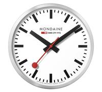 Reloj De Pared Mondaine Grande Color Plata/Blanco 40 Cm A995.CLOCK.16SBB