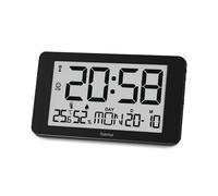 Reloj de pared. número. ""Cuba", radio reloj reloj. con therm./higrom., negro