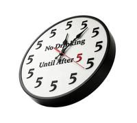 Reloj De Pared Para Cocina 25x25 cm Divertida Sin Fácil Lectura No Beber