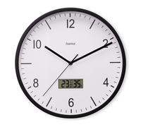 Reloj de pared piloto de radio ""Lanzarote"" con termo. e hygrom., Ø 35cm