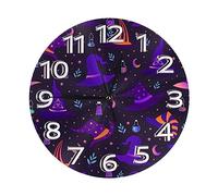Reloj De Pared Redondo Brujería Mágica Elegante Grande Reloj De Pared Personalizado, para La Habitación, El Salón, Hogar, 25cm