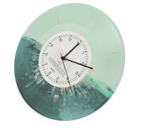 Reloj de pared redondo vintage de 12 pulgadas verde oscuro 1000mAh