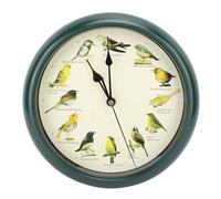 Reloj de Pared Reloj de Canto de Pájaros, Original, con 12 Pájaros Cantores Nativos, Tiempo de Silencio por la Noche, Grabaciones Originales de la Naturaleza, Decoración del