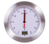Reloj de pared resistente al agua Bresser MyTime Bath, blanco Base color 20x19x7 cm.