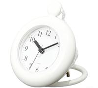 Reloj de pared silencioso con movimiento de barrido con carcasa impermeable para colocación de baño y cocina y posicionamiento flexible (B)