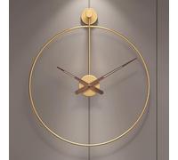 Reloj de pared silencioso, diseño redondo para sala de estar, dormitorio, oficina, movimiento de cuarzo, fácil de leer, sin tictac, decoración moderna del hogar