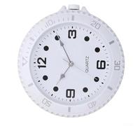 Reloj de pared silencioso para sala de estar, moderno reloj decorativo blanco con movimiento de barrido suave, grande para números fáciles de leer para el hogar, oficina, dormitorio, 28 cm