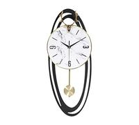 Reloj de Pared Simple Silencio sin Ticking Reloj Creativo de la Pared para la Sala de Estar Decoración Dormitorio Gran Reloj de Pared con péndulo no Ticking