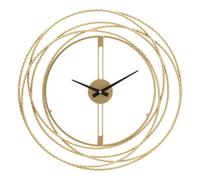 RELOJ DE PARED TIRAS DORADA