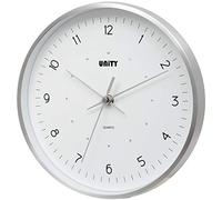 Reloj de Pared Unity, Bangkok, Moderno, Plateado, Barrido silencioso, 25 cm