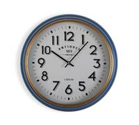Reloj de Pared Versa Antiques Azul Dorado Madera MDF Madera MDF y Metal 5,8 x 42 cm - Marca: Versa - EAN: 8420327516763
