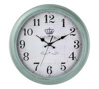 Reloj de pared vintage de 33 cm con funcionamiento silencioso, funciona con pilas para un espacio relajante para vivir