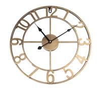 Reloj de pared vintage para exteriores, decoración estética para hogares y jardines y fácil de leer con movimiento silencioso (B)