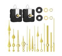 Reloj de péndulo negro y dorado para paneles de reloj de pared de 0.3 a 0.5 pulgadas de grosor. Accesorios