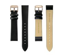 Reloj de piel para mujer Amelia Parker Gold Plaza Black 28 mm