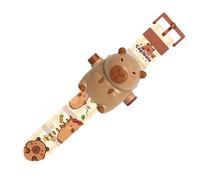 Reloj de proyección Capybara: proyección digital, dispositivo de aprendizaje atractivo para el reloj, ayuda para la enseñanza creativa | Gadget de muñeca educativo para niños, niñas, niños de 3 a 8 añ