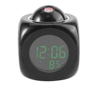 Reloj de proyección LED - LCD digital multifunción Proyección de pared Pantalla de temperatura de voz que habla Reloj despertador LED