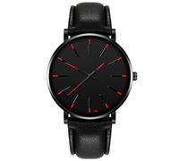 Reloj de pulsera analógico de acero inoxidable para mujer, con fecha, para hombre, de cuarzo, Bu2055-16e, rosso, talla única