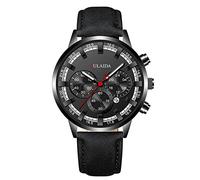 Reloj de pulsera analógico de cuarzo con correa de acero inoxidable para hombre, C, talla única