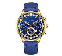 Reloj de pulsera analógico de cuarzo con correa de acero inoxidable para hombre, G, talla única
