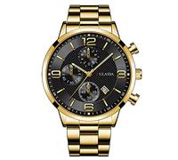 Reloj de pulsera analógico de cuarzo para hombre con carcasa de acero inoxidable para enfermeras, D, talla única