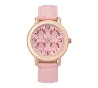 Reloj de pulsera analógico de cuarzo para mujer, elegante, con patrón de pene, correa de piel