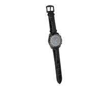 Reloj de Pulsera Analógico para Hombre, Fase Lunar, Cronógrafo Automático de Cuerda Automática, 6 Manecillas Luminosas para Uso Informal de Negocios, Acero Inoxidable (Black)