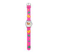 Reloj de pulsera analógico para niños con patrón de cuarzo, reloj de pulsera para niñas, hot pink, talla única
