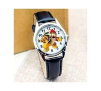 Reloj de pulsera Anime Super Mario Bowser Koopa para niños y niñas con dibujos animados