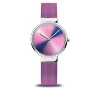 Reloj De Pulsera Bering Para Dama Classic Aurora - 19031-909 Con Correa De Malla