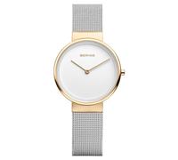 Bering Reloj de Cuarzo para Mujer, colección Classic con Acero Inoxidable y Cristal de Zafiro 14531-010, Pulsera