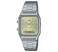 Reloj De Pulsera CASIO Collection Edgy Plata/Verde Claro AQ-230A-9AMQYES