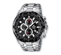 Casio Reloj Cuarzo Hombre 49.00mm con dial Analógico Negro y Correa Plata EF-539D-1AVEF