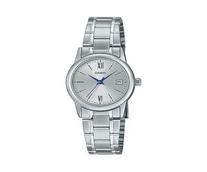 Reloj de Pulsera CASIO LTP-V002D-7B3UDF Analógico para Mujer Color Plateado Correa Acero inoxida