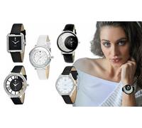 Reloj de pulsera con cristales brillantes de SC Crystal: MF519-ARGENT