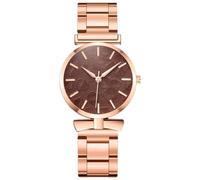 Reloj de pulsera de acero para mujer, reloj de cuarzo de hoja de alto valor para mujer, oro, C, 3.2x0.9CM