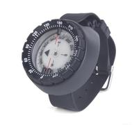 Reloj de pulsera de buceo de acero y nailon, color negro | Fuerte posicionamiento magnético, efecto de brillo nocturno, navegación precisa bajo el agua, caja de acero