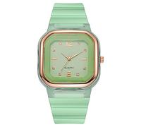 Reloj de pulsera de cuarzo con esfera y correa de silicona para hombre y mujer, Ft500wc-5bv, H, talla única