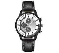 Reloj de pulsera de cuarzo con flecos creativos de aleación, para hombre, con esfera grande, relojes para hombre, gris, A