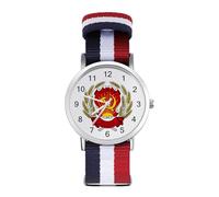 Reloj de pulsera de cuarzo con números arábigos de la República Socialista Federativa Soviética de Rusia con correa ajustable para hombres y mujeres