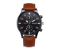 Reloj de pulsera de cuarzo de aleación de altímetros, marrón, talla única