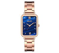 Reloj de Pulsera de Cuero Informal Multicapa con Pulsera de Tejido Vintage para Mujer Digital Reloj Reloj Mujeres Fósil Destornillador (Blue, One Size)