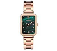 Reloj de Pulsera de Cuero Informal Multicapa con Pulsera de Tejido Vintage para Mujer Digital Reloj Reloj Mujeres Fósil Destornillador (Green, One Size)