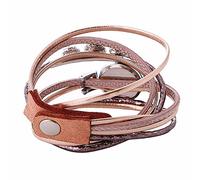 Reloj de pulsera de moda para estudiantes, círculo, para mujer, reloj de mesa para mujer, pulseras de amor que se iluminan (oro rosa, 1 x 1 x 1)