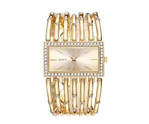 Reloj de pulsera de moda para mujer de Europa y los Estados Unidos, pulsera de amor que se ilumina, dorado, One Size