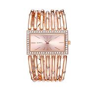 Reloj de pulsera de moda para mujer de Europa y los Estados Unidos, pulsera de amor que se ilumina, oro rosa, One Size