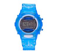 Reloj de pulsera digital deportivo para niños, azul, para aprender a decir la hora, azul, talla única
