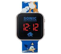 Reloj de Pulsera Digital LED Niño, para Sonic Fan, Función Fecha, Formato 12/24 Horas, Gadget Oficial, Regalo, Correa Ajustable