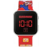 Reloj de Pulsera Digital LED Niño, para Super Mario Fan, Función Fecha, Formato 12/24 Horas, Gadget Oficial, Regalo, Correa Ajustable